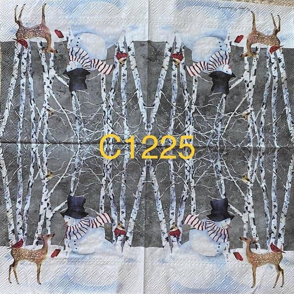 Christmas (C1225) - Snowman with Deer