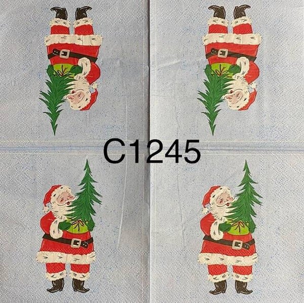 Christmas (C1245) - Santa Holding Tree