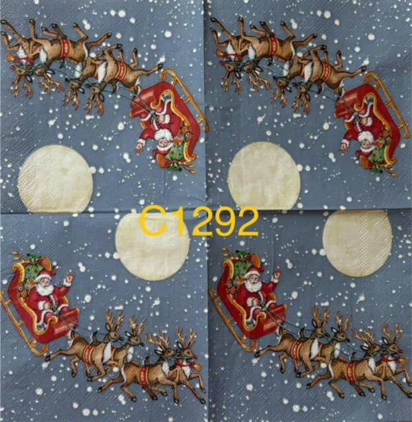 Christmas (C1292) - Santa with Sleigh