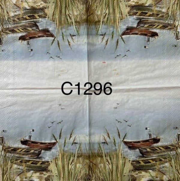 Camping (C1296) - Row Boat on Shore