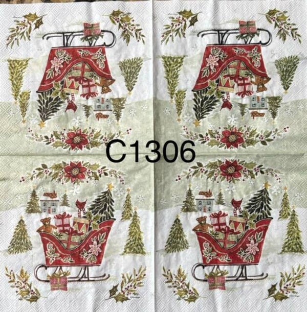 Christmas (C1306) - Sled Filled with Presents
