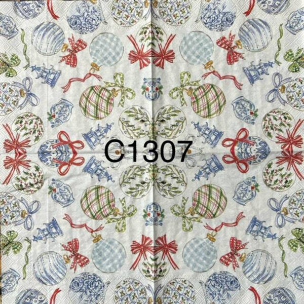 Christmas (C1307) - Ornaments and Ribbons
