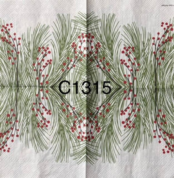 Christmas (C1315) - Pine Needles and Berries