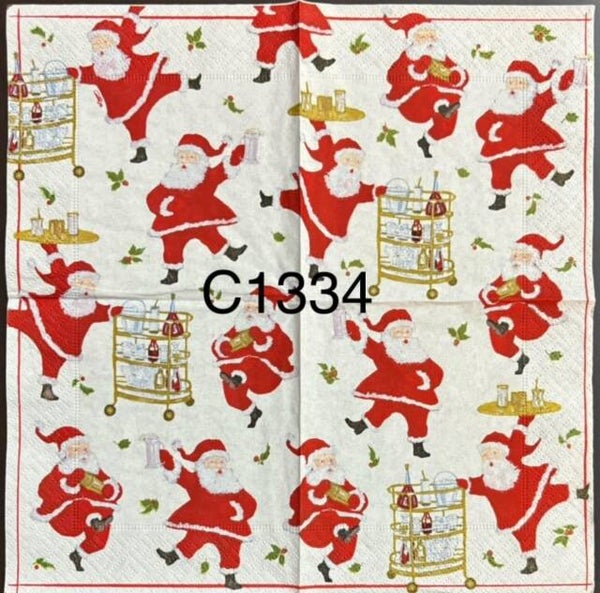 Christmas (C1334) - Santa with Drink Cart