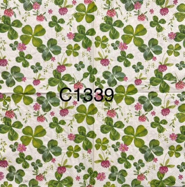 St. Patrick's Day (C1339) - Four Leaf Clovers Wallpaper