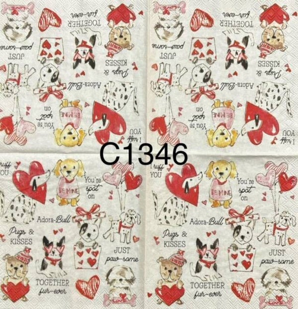 Dogs (C1346) - Dogs with Love Messages - Valentines