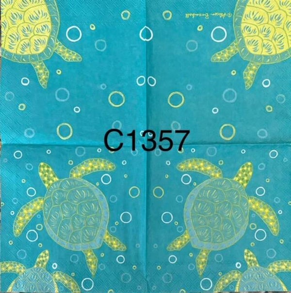 Beach (C1357) - Blue and Green Turtle