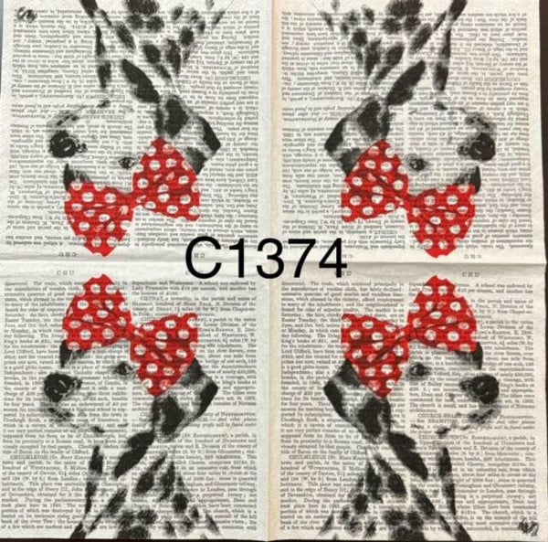 Dogs (C1374) - Dalmation with Red Head Band
