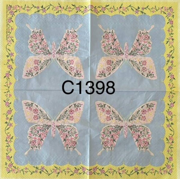 Butterflies (C1398) - Flower Designed Butterfly