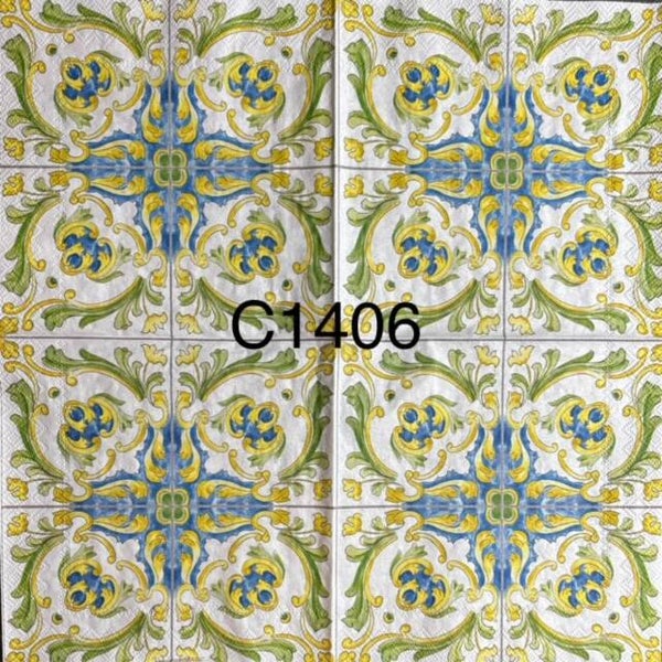 Design (C1406) - Blue and Yellow