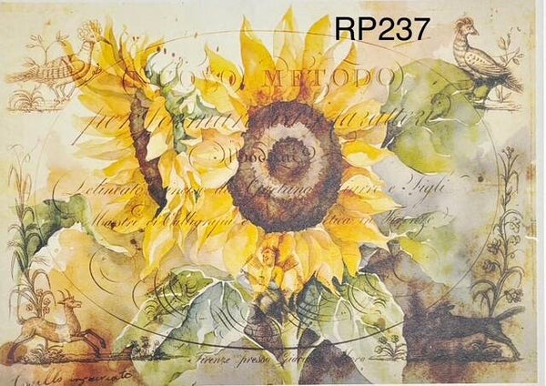 Sunflowers (RP237) - Hello Autumn Vintage Sunflowers