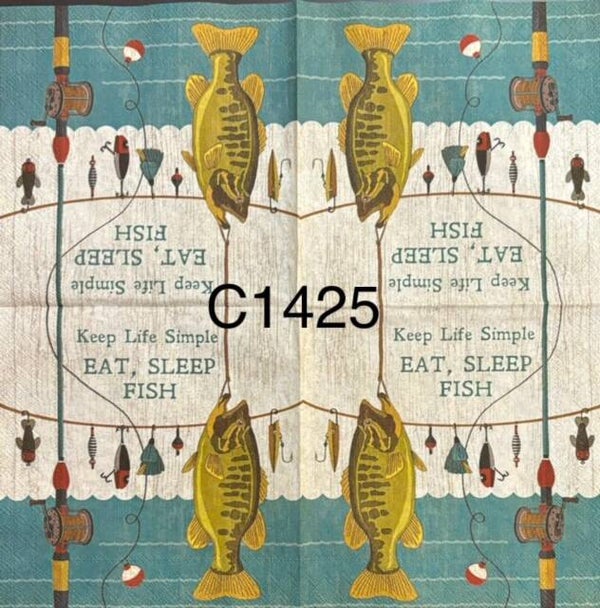 Camping (C1425) - Keep Life Simple, Eat, Sleep, Fish