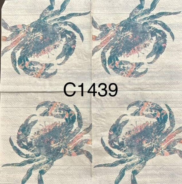 Beach (C1439) - Blue and Pink Crab