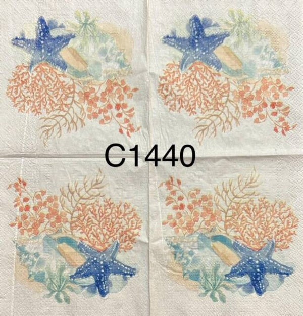 Beach (C1440) - Starfish and Coral
