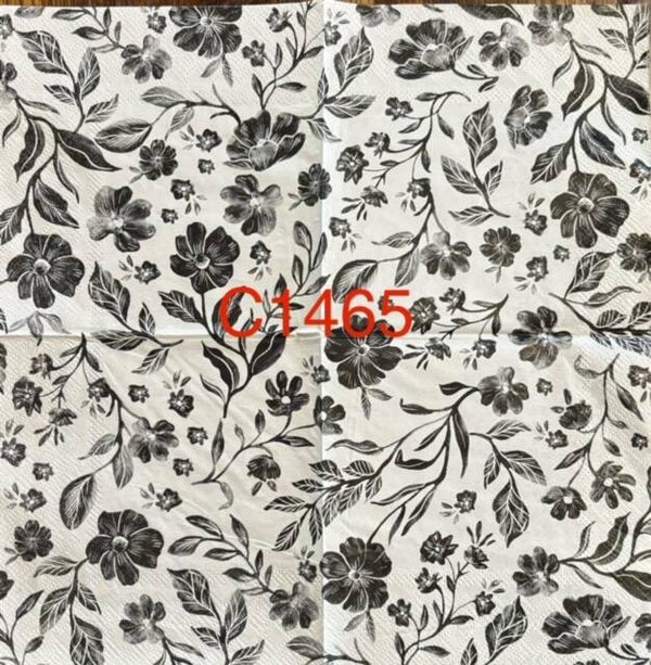 Flowers (C1465) - Black and White Flowers