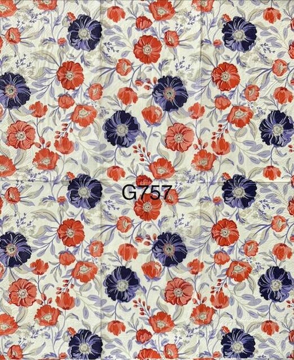 4th of July (G757) - Red, White, and Blue Flowers
