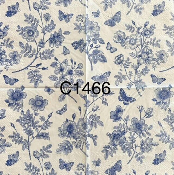 Flowers (C1466) - Blue and White Flowers