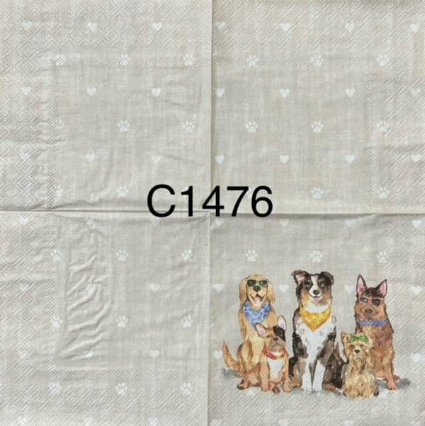 Dogs (C1476) - Dogs with Bandanas