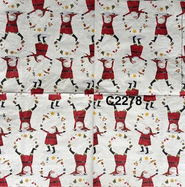 Christmas (C2278) - Santa Doing Summersaults