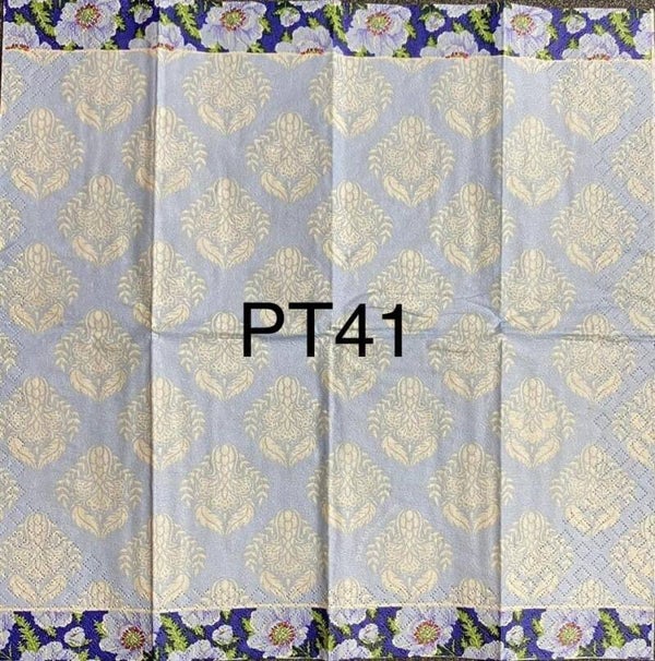 Design (PT41) - Blue and White Pattern