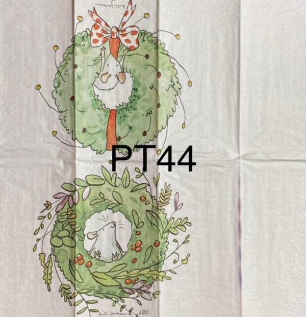 Christmas (PT44) - Mouse in Wreath