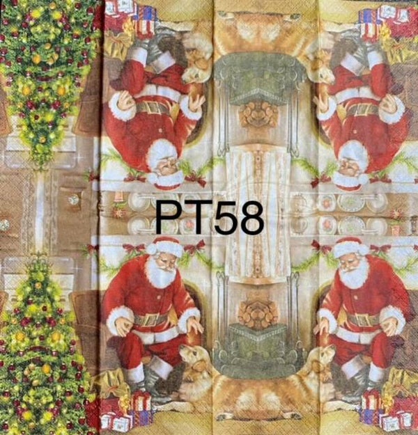 Christmas (PT58) - Santa Petting Dog