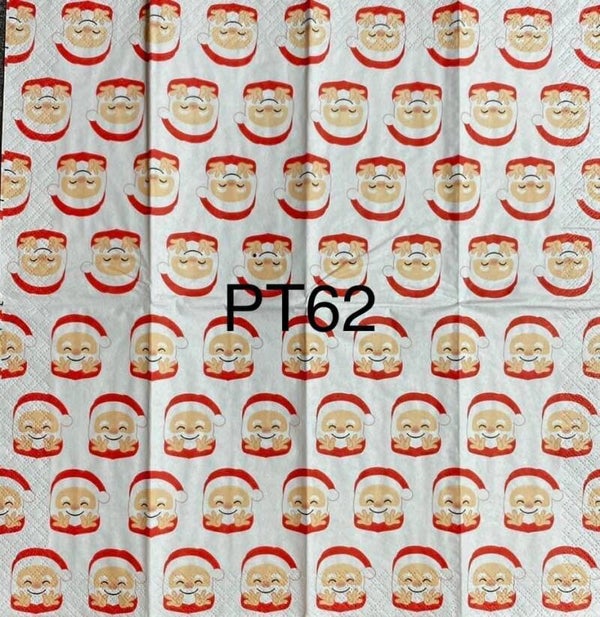 Christmas (PT62) - Santa Faces Wallpaper