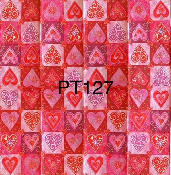 Valentines (PT127) - Hearts in Squares