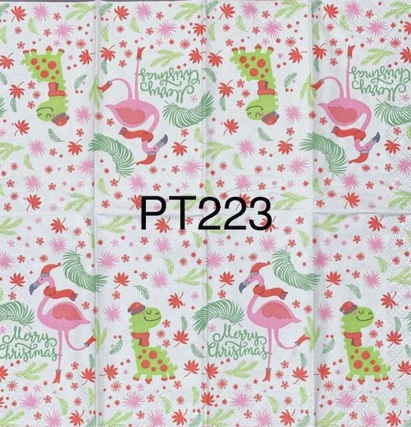 Christmas (PT223) - Merry Christmas Flamingo