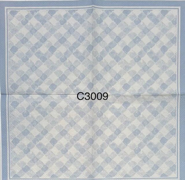 Design (C3009) - Blue and White Pattern