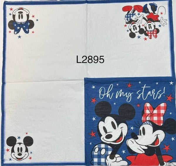 Cartoon (L2895) - Minnie and Mickey Mouse "oh my stars"