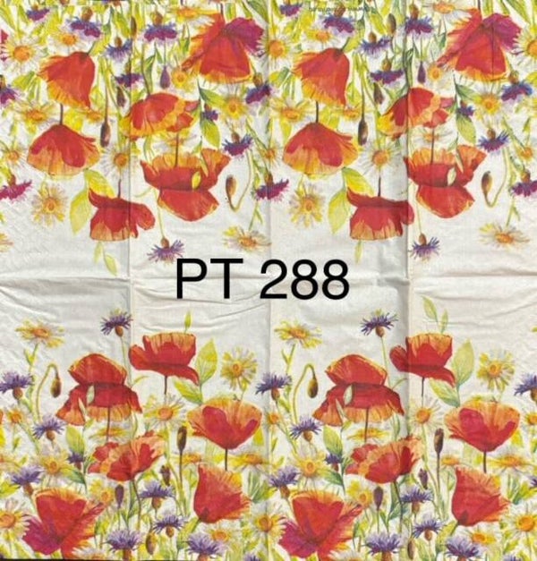 Flowers (PT288) - Poppies and Cornflowers