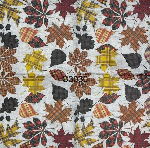 Fall (C3030) - Fall Leaves with Patterns