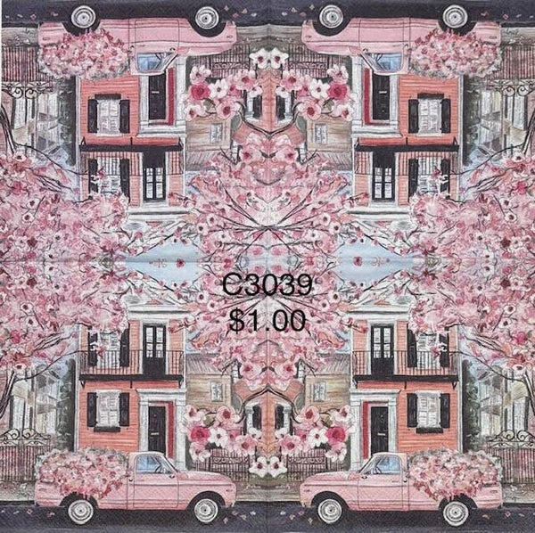 Vehicles (C3039) - Pink Truck Filled with Pink Flowers