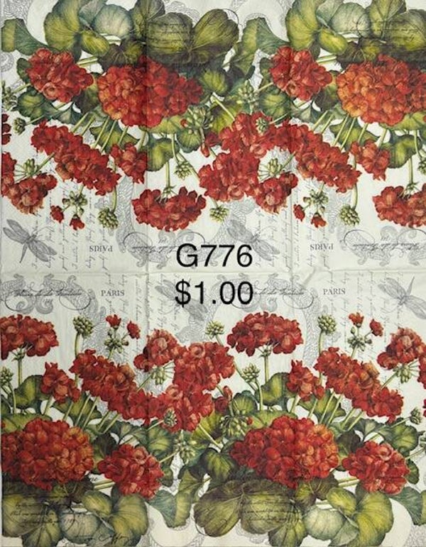 Flowers (G776) - Geraniums