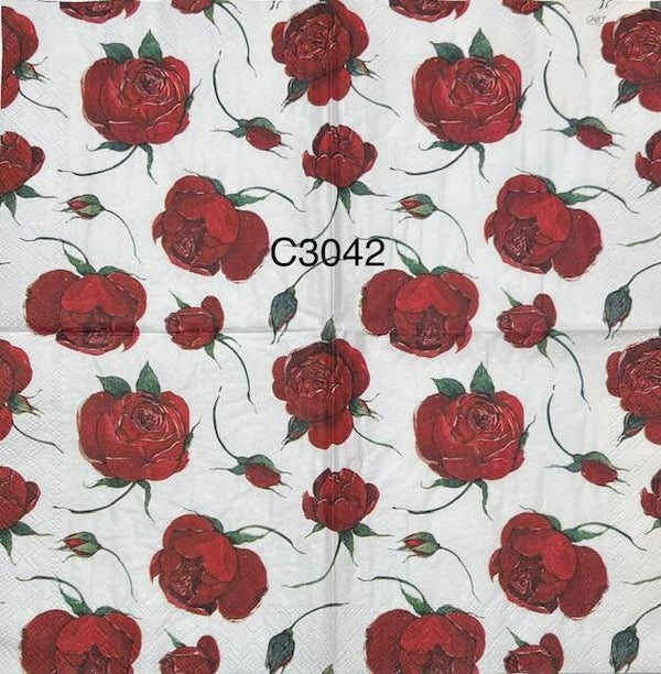 Flowers (C3042) - Red Roses Background