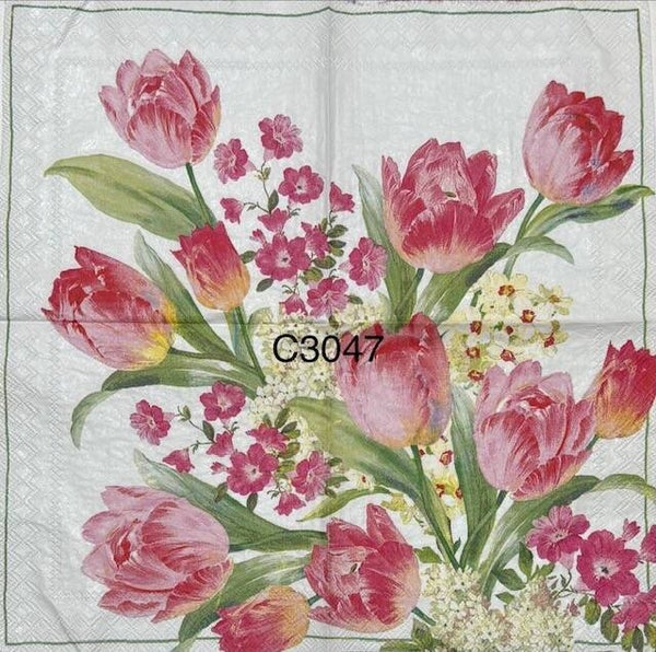 Flowers (C3047) - Pink Tulips