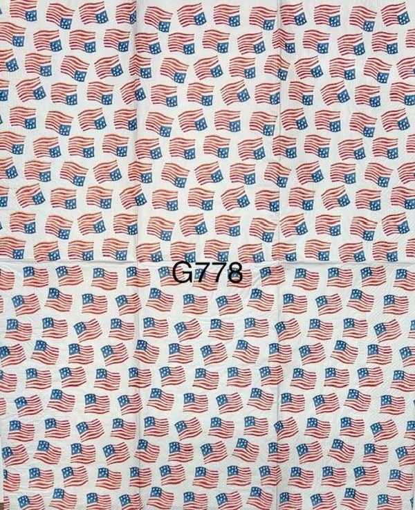 4th of July (G778) - American Flags All Over
