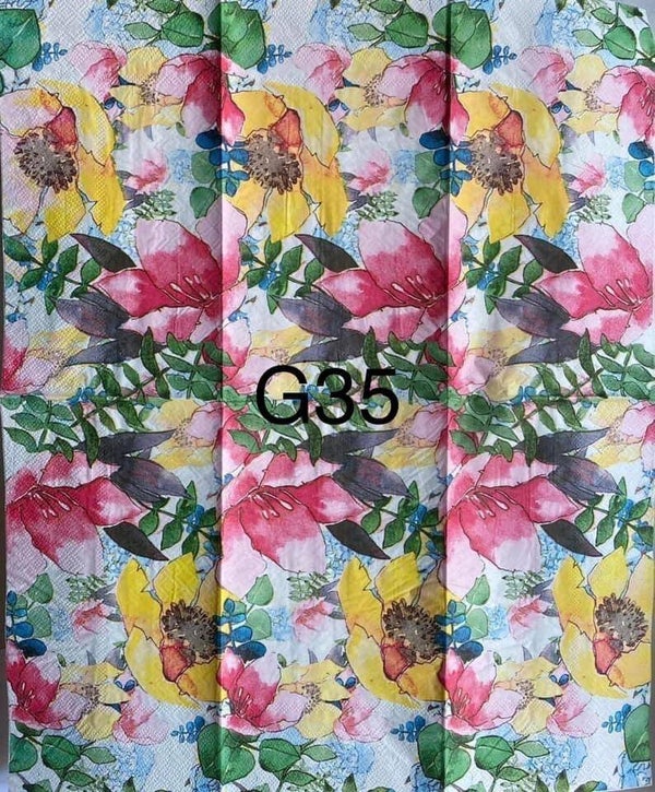 Flowers (G35) - Watercolor