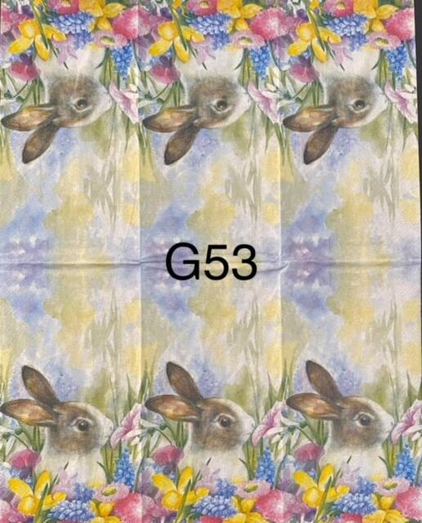 Easter (G53) - Bunny in Field