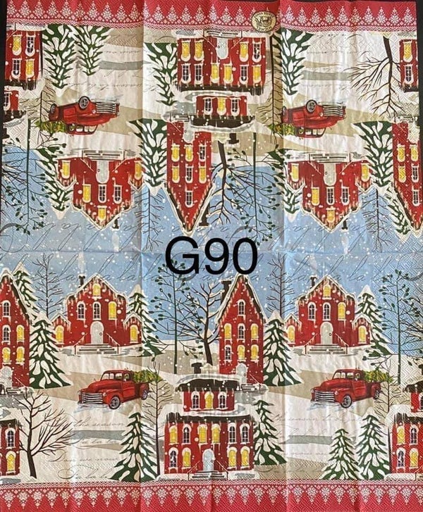 Christmas (G90) - MDW Village with Red Truck