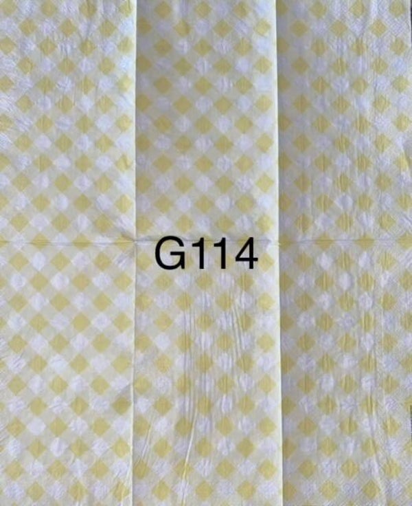 Design (G114) - Yellow and White Check