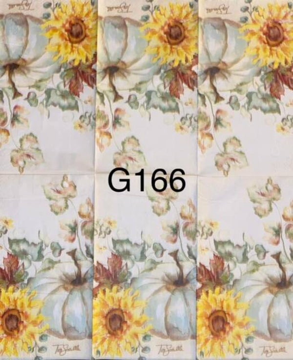 Bargain - Fall (G166) - Pumpkins with Sunflower