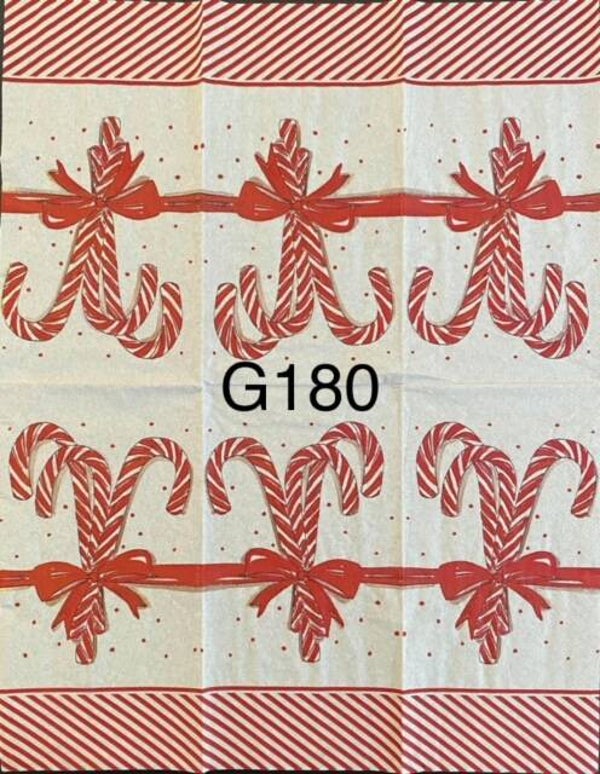 Christmas (G180) - Candy Cane and Ribbon