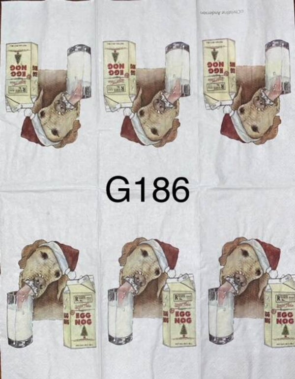 Dogs (G186) - Egg Nog Dog - Christmas