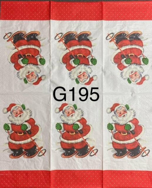 Christmas (G195/511) - Santa Skiing