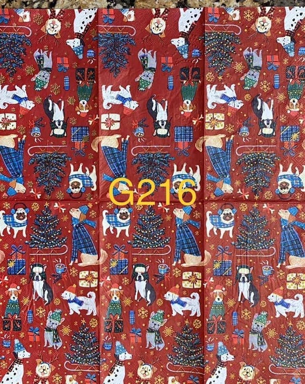 Dogs (G216) - Christmas Dogs