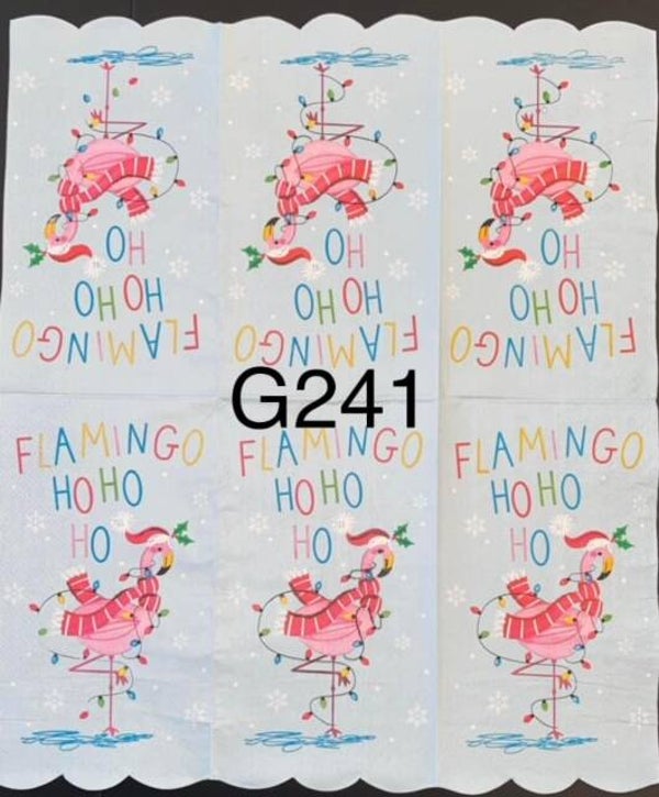 Christmas (G241) - Flamingo HO, HO, HO
