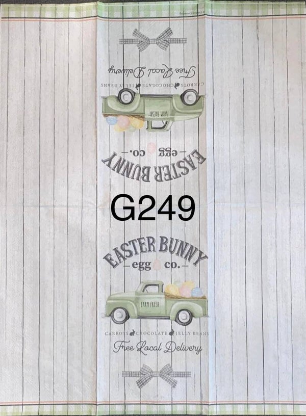 Easter (G249) - Green Truck "Easter Bunny"