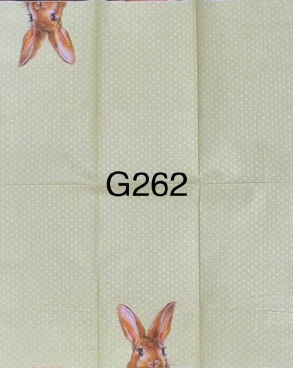 Easter (G262) - Bunny with Yellow and White Background
